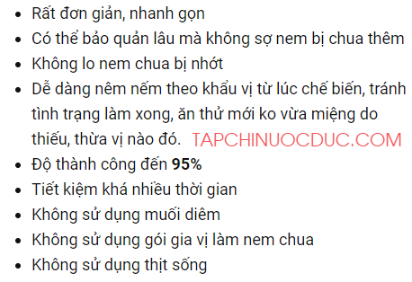 lam nem chua