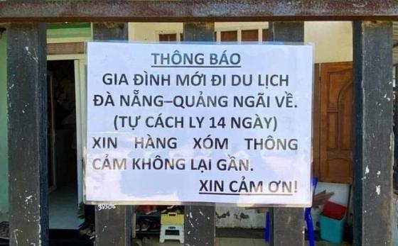 Chuyện gia đình ở Vũng Tàu dán thông báo sau khi đi du lịch Đà Nẵng được chia sẻ mạnh