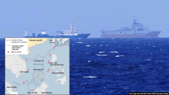 Tàu hải cảnh Trung Quốc ‘tuần tra’ trong vùng đặc quyền kinh tế của Việt Nam