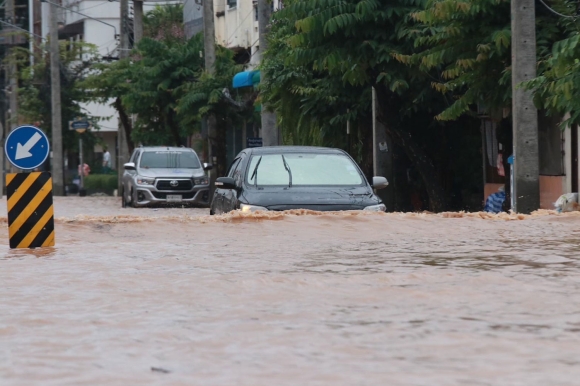 2 Duong Pho Chiang Mai Chim Trong Nuoc Lu