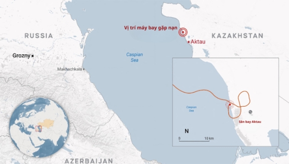 Phi công 'cố cứu máy bay Azerbaijan tới phút chót'